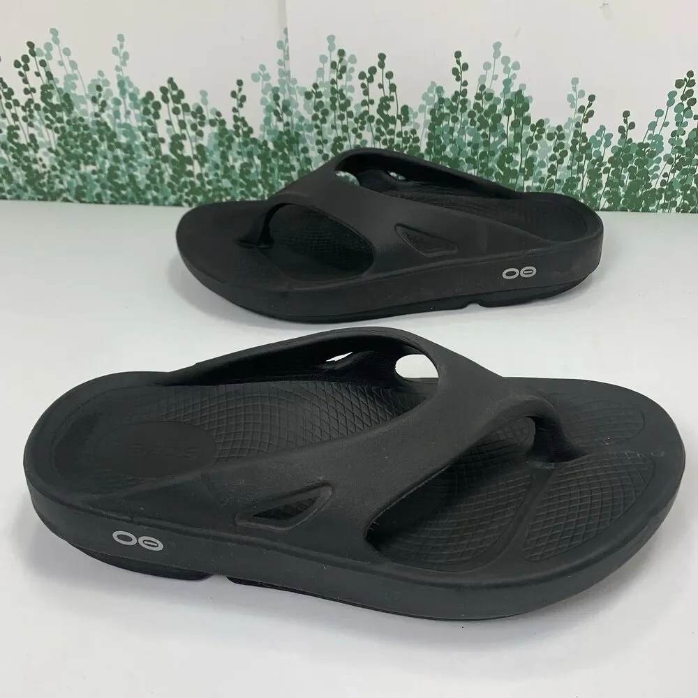 Oofos Slip-On Slides Thonged Comfort Sandals Size 6 Women’s